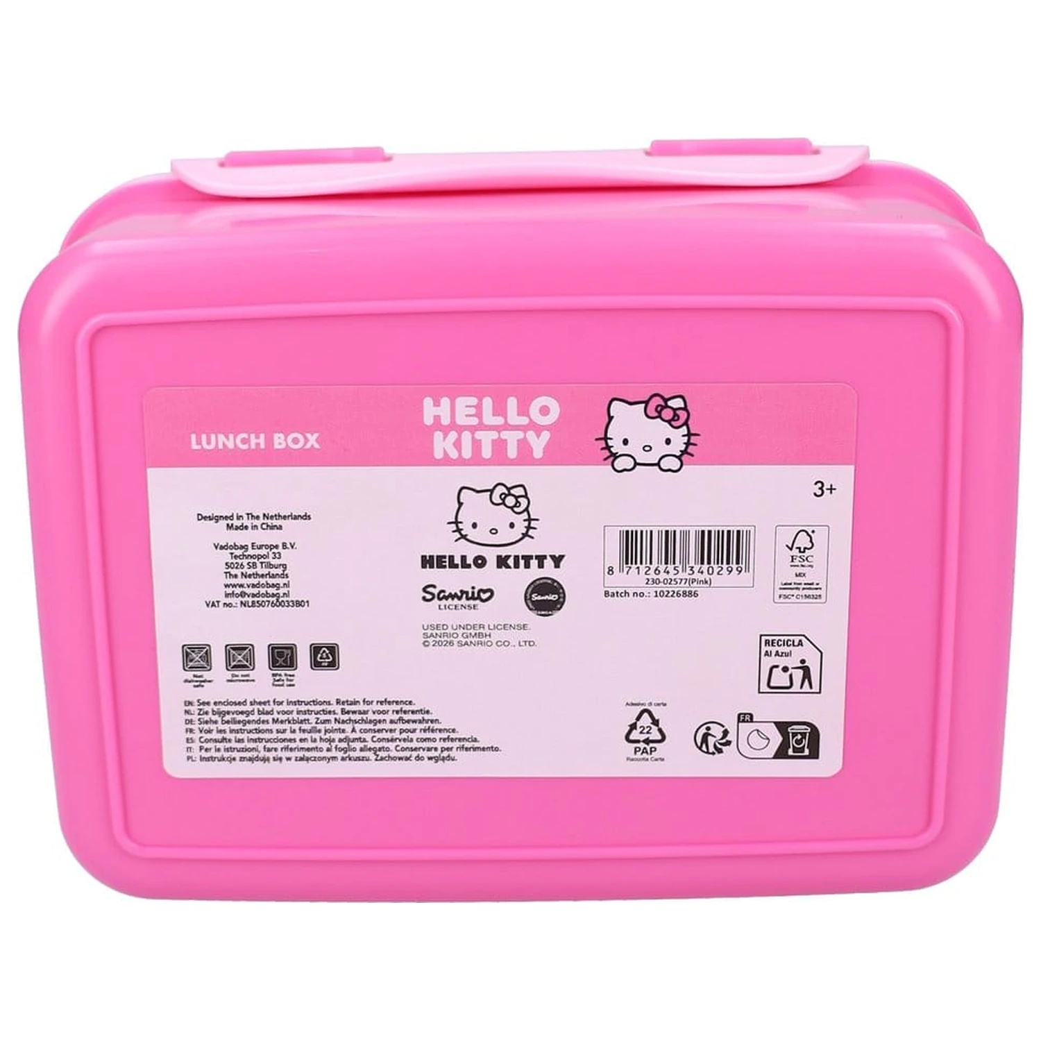 Sanrio Kutija za užinu Lunch Love 18 cm fotografija proizvoda