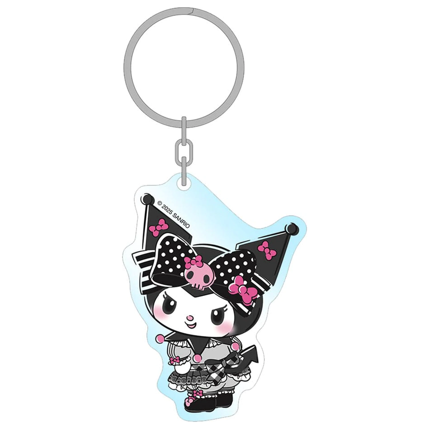 Sanrio Pink Black Party Series Akrilni privjesak za ključeve Kuromi 7 cm fotografija proizvoda