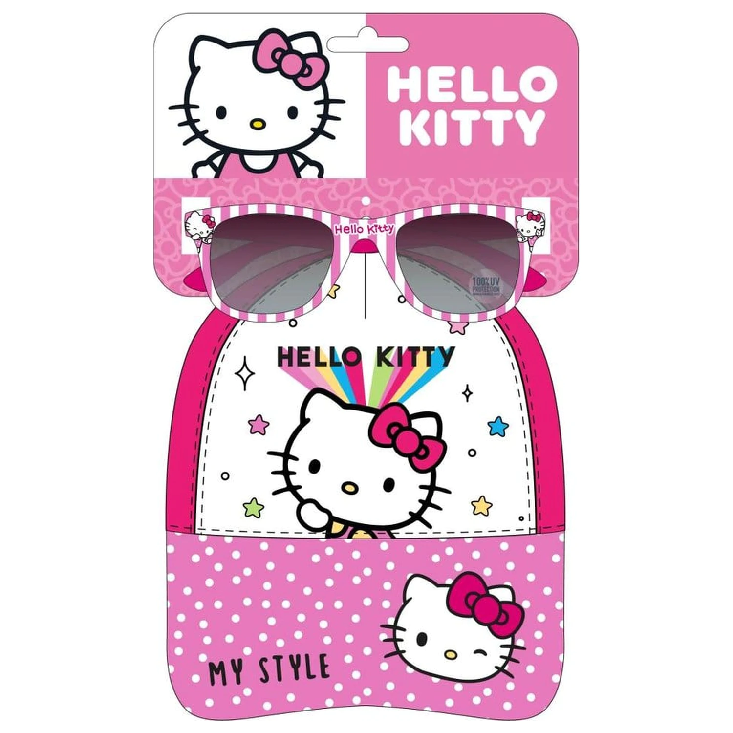 Sanrio kapa i set sunčanih naočala Hello Kitty A 53 cm fotografija proizvoda