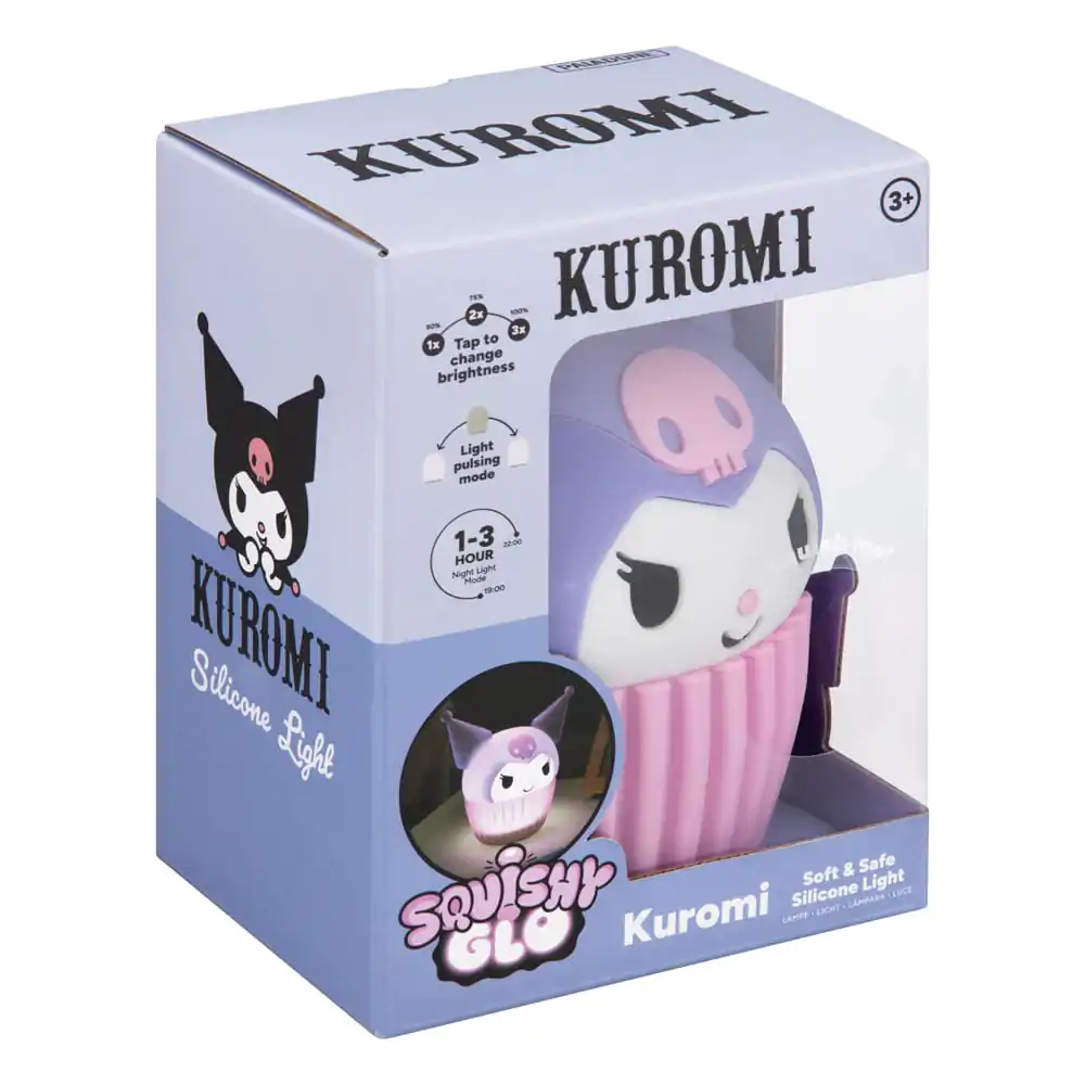 Sanrio Squishy Glo silikonska svjetiljka Kuromi 15 cm fotografija proizvoda