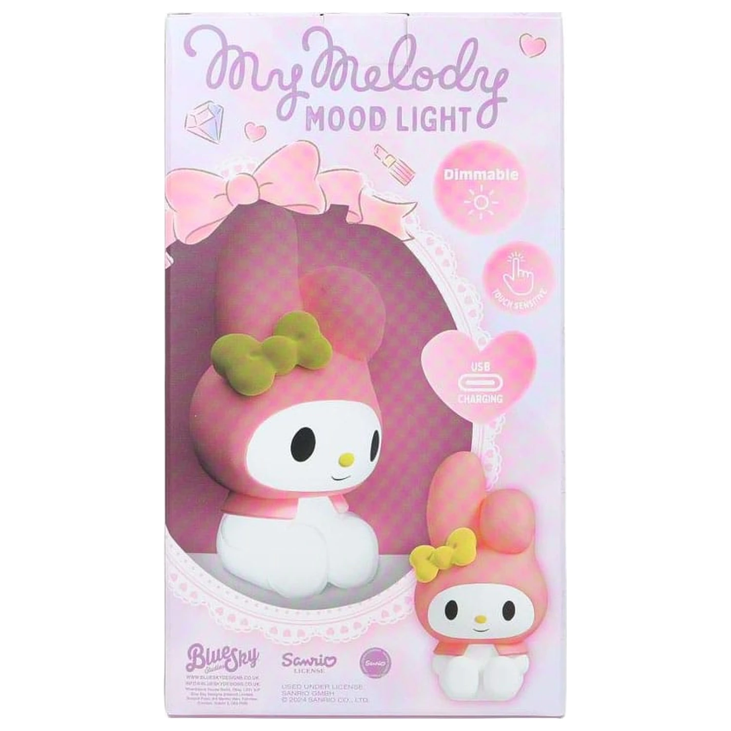 Sanrio Mood Lampa s USB-C My Melody 11 cm fotografija proizvoda