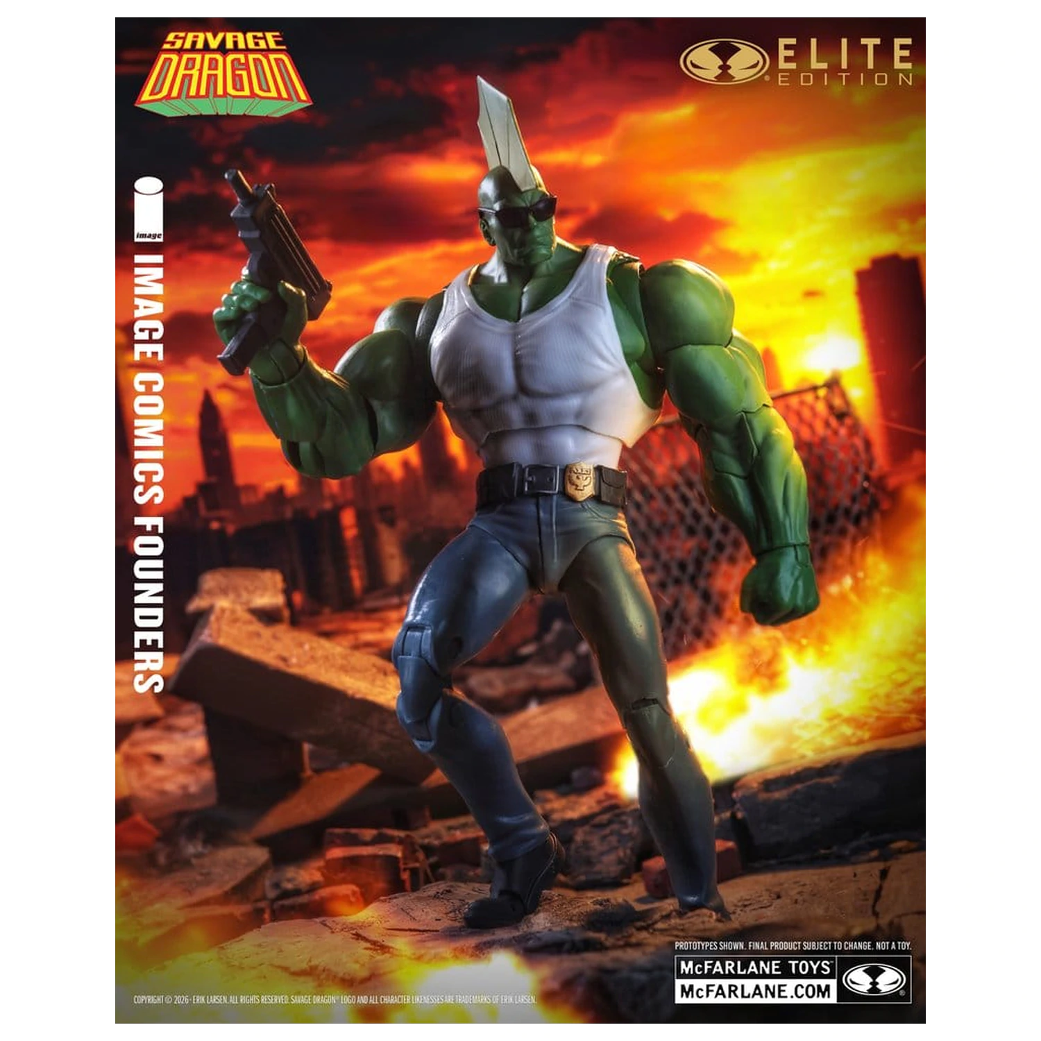 Savage Dragon Image Comics Founders Series McFarlane Elite Edition akcijska figura Dragon 20 cm fotografija proizvoda