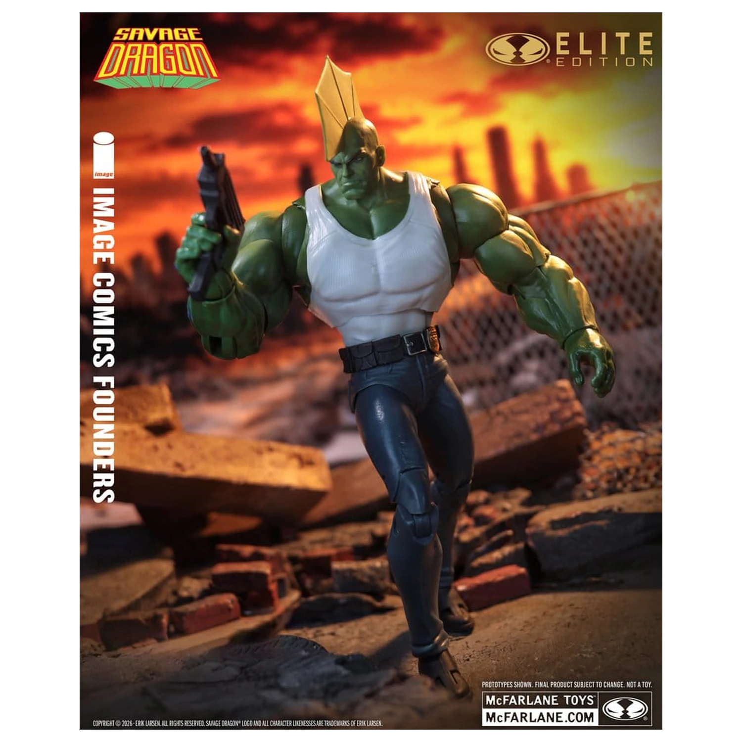 Savage Dragon Image Comics Founders Series McFarlane Elite Edition akcijska figura Dragon 20 cm fotografija proizvoda