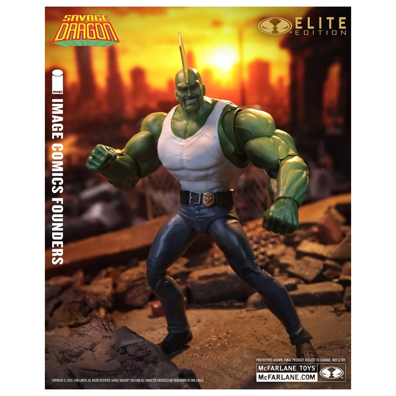 Savage Dragon Image Comics Founders Series McFarlane Elite Edition akcijska figura Dragon 20 cm fotografija proizvoda