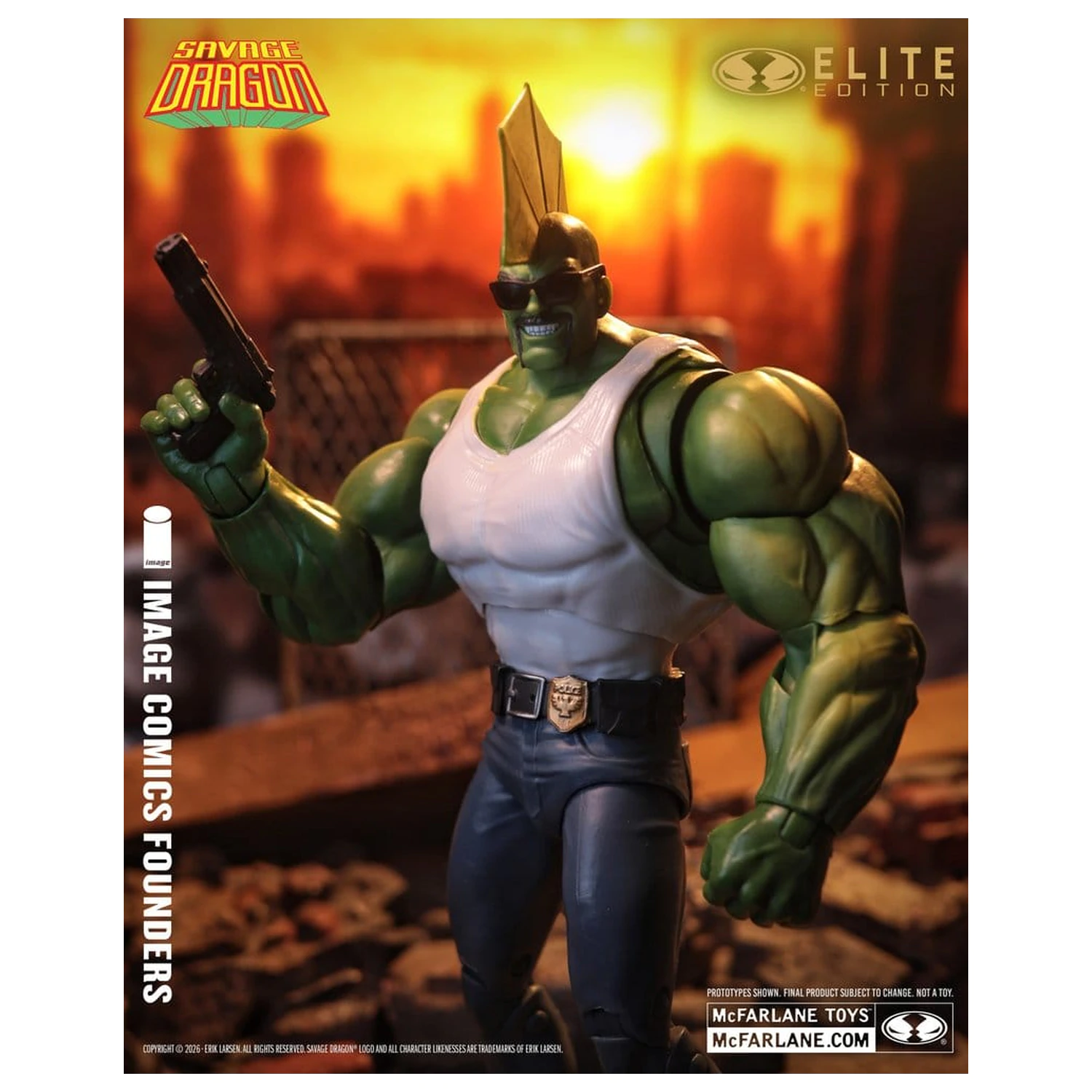 Savage Dragon Image Comics Founders Series McFarlane Elite Edition akcijska figura Dragon 20 cm fotografija proizvoda