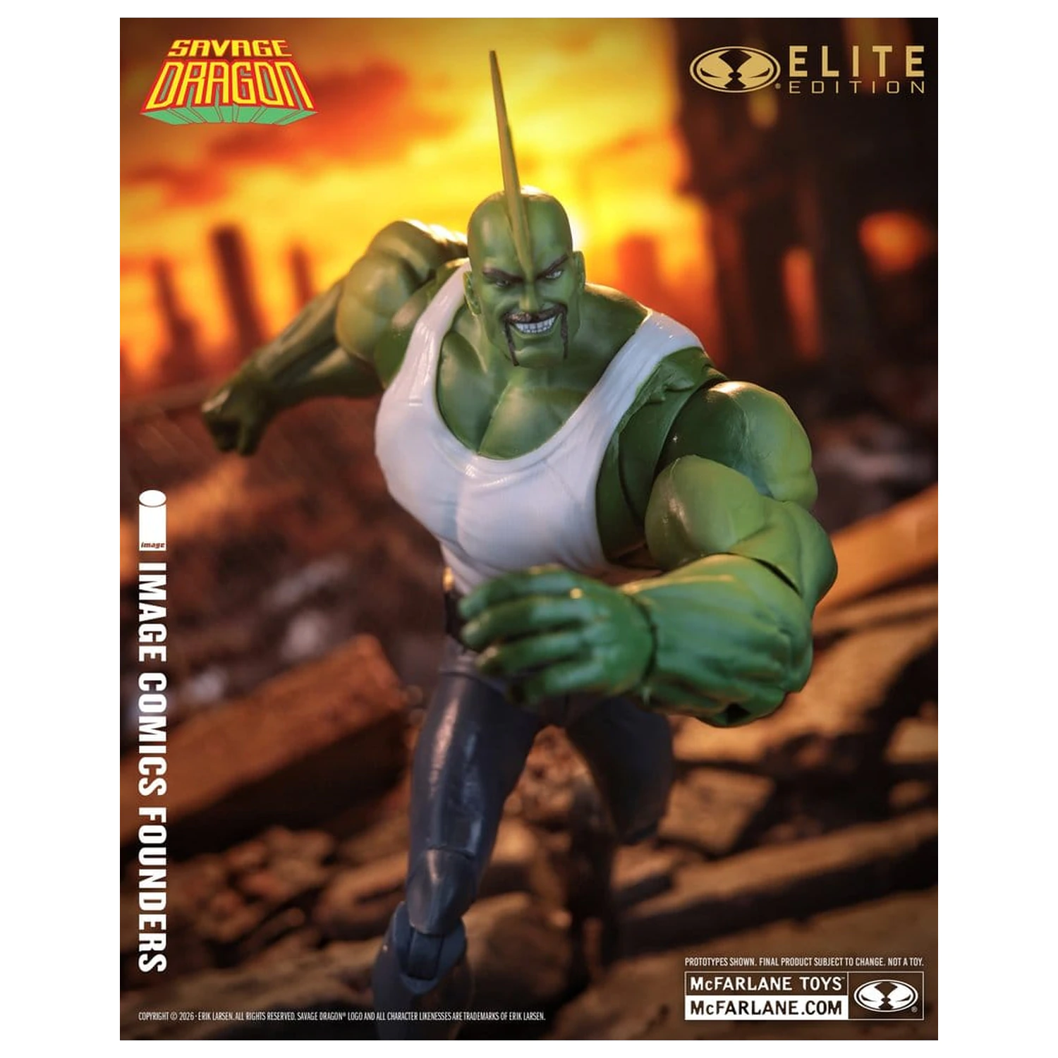 Savage Dragon Image Comics Founders Series McFarlane Elite Edition akcijska figura Dragon 20 cm fotografija proizvoda
