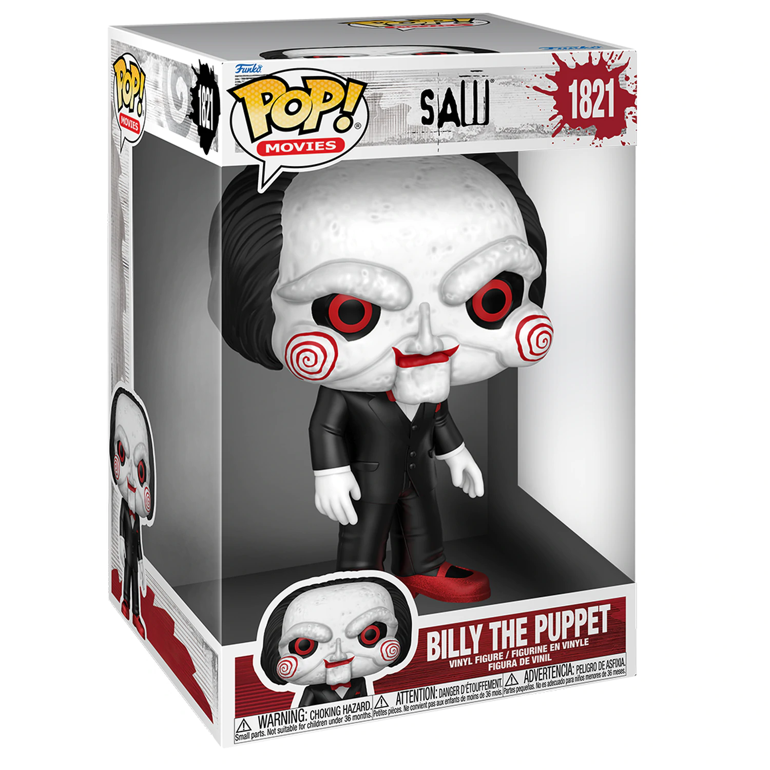 Saw Super Sized Jumbo Funko POP! Movies Vinilna Figura Billy the Puppet 25 cm fotografija proizvoda
