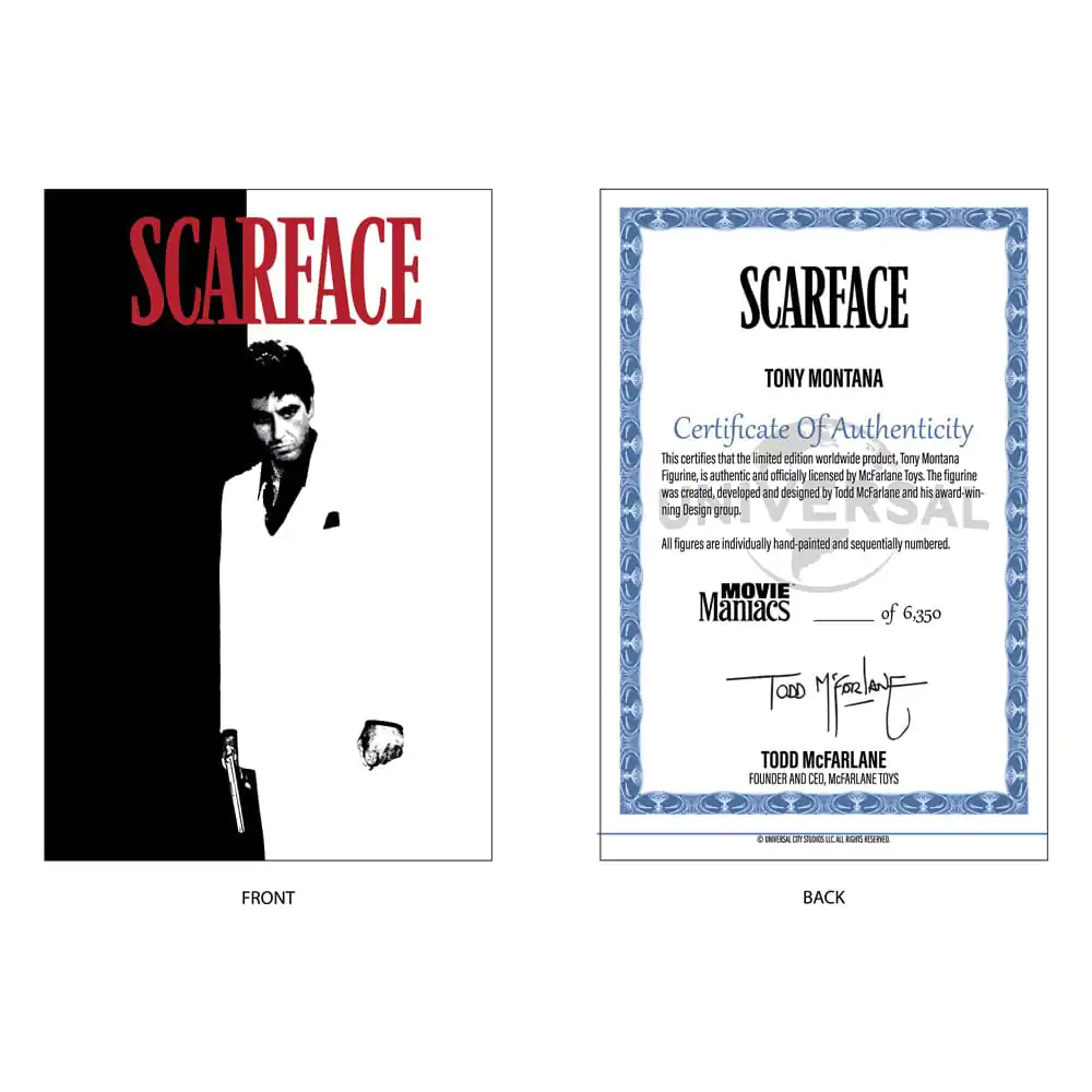 Scarface Movie Maniacs PVC Kip Tony Montana 17 cm fotografija proizvoda