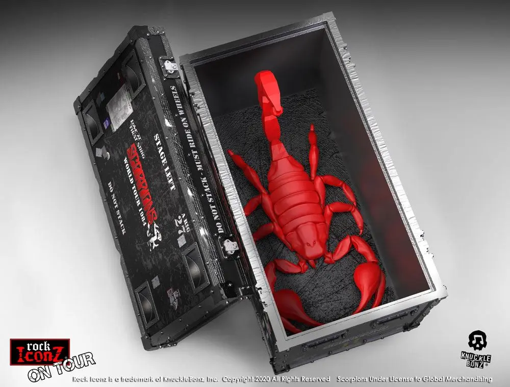 Scorpions Rock Ikonz On Tour World Tour 1984 Road Case kip + pozadina pozornice fotografija proizvoda