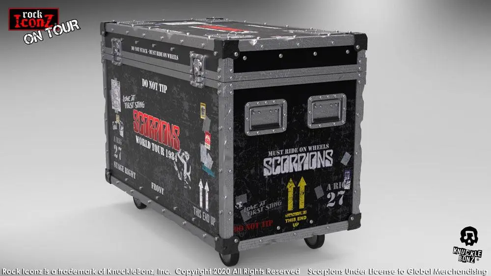 Scorpions Rock Ikonz On Tour World Tour 1984 Road Case kip + pozadina pozornice fotografija proizvoda