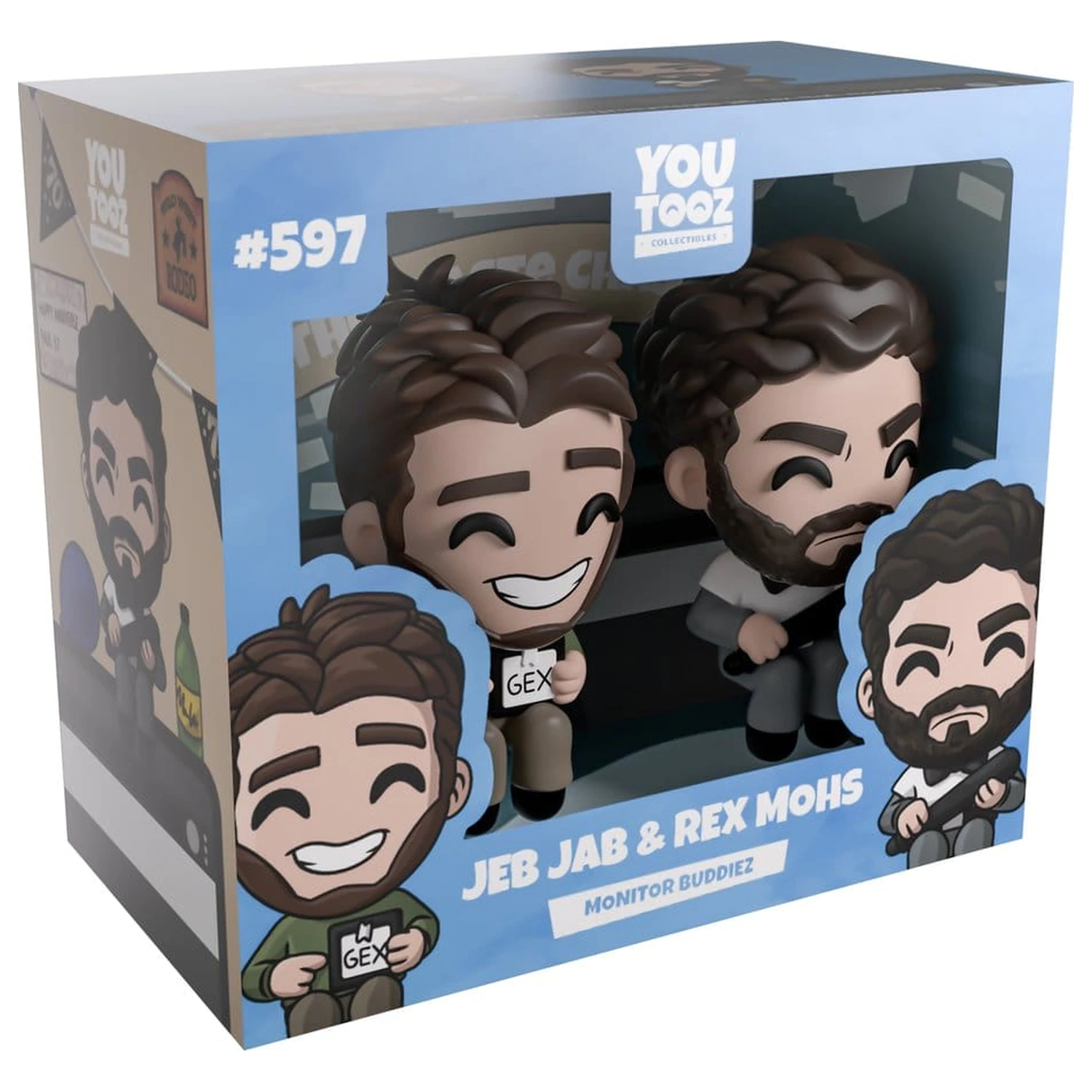 Scott the Woz Vinilne figure Jeb Jab & Rex Mohs Monitor Buddiez 6 cm fotografija proizvoda