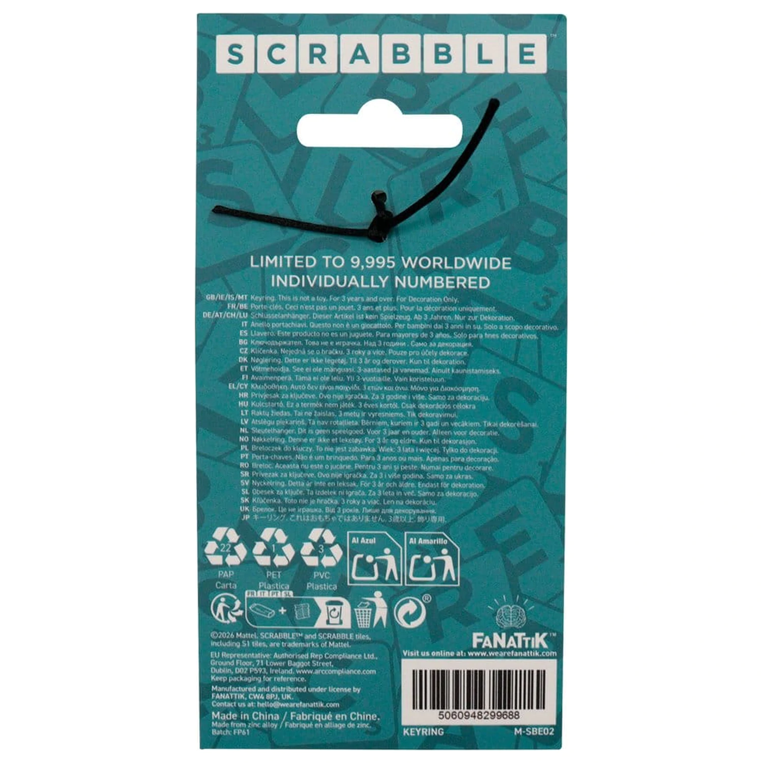 Scrabble privjesak za ključeve Keys Limited Edition fotografija proizvoda