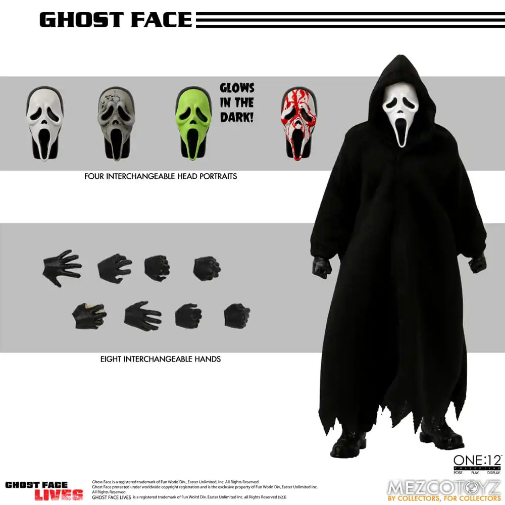 Scream akcijska figura 1/12 Ghost Face 16 cm fotografija proizvoda