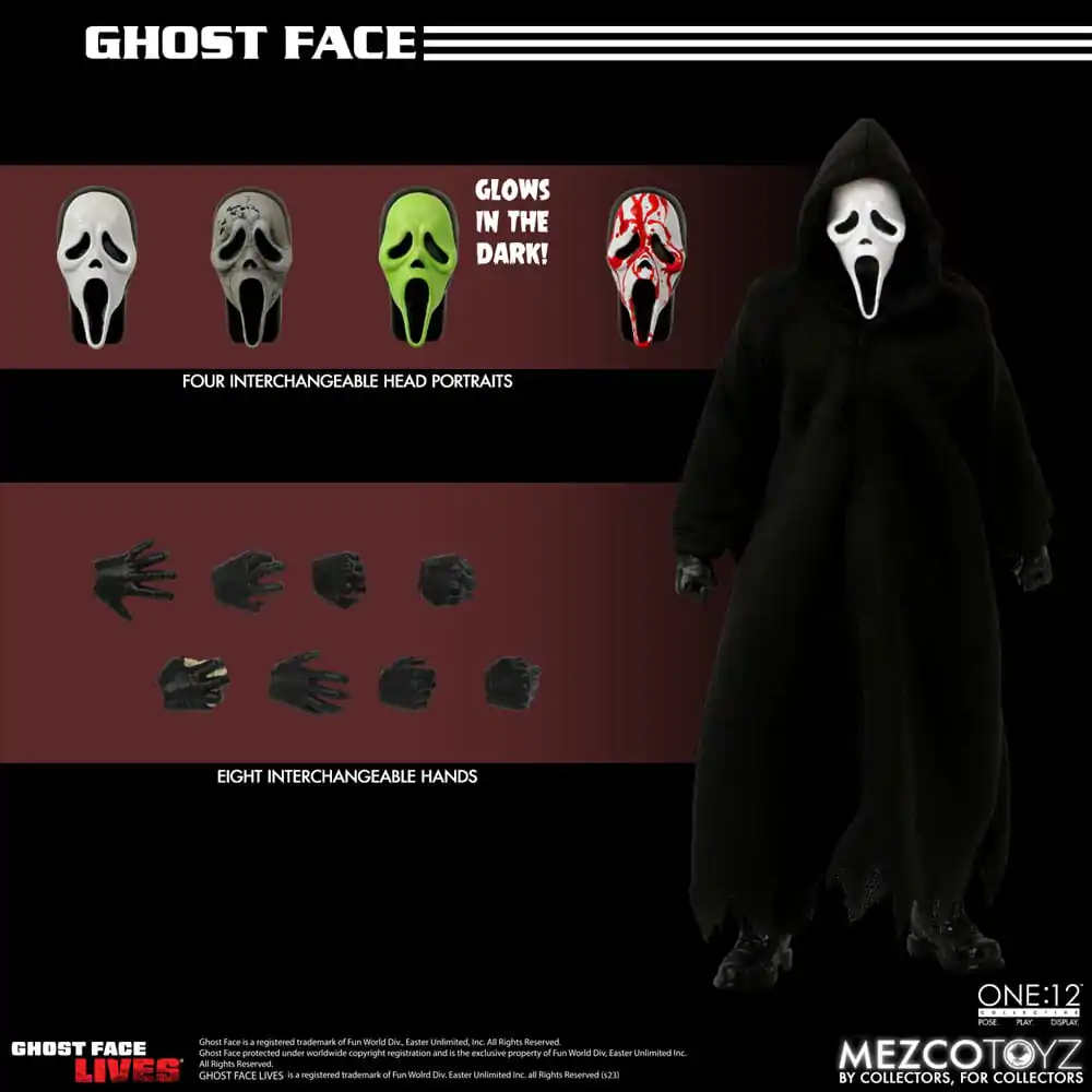 Scream akcijska figura 1/12 Ghost Face 16 cm fotografija proizvoda