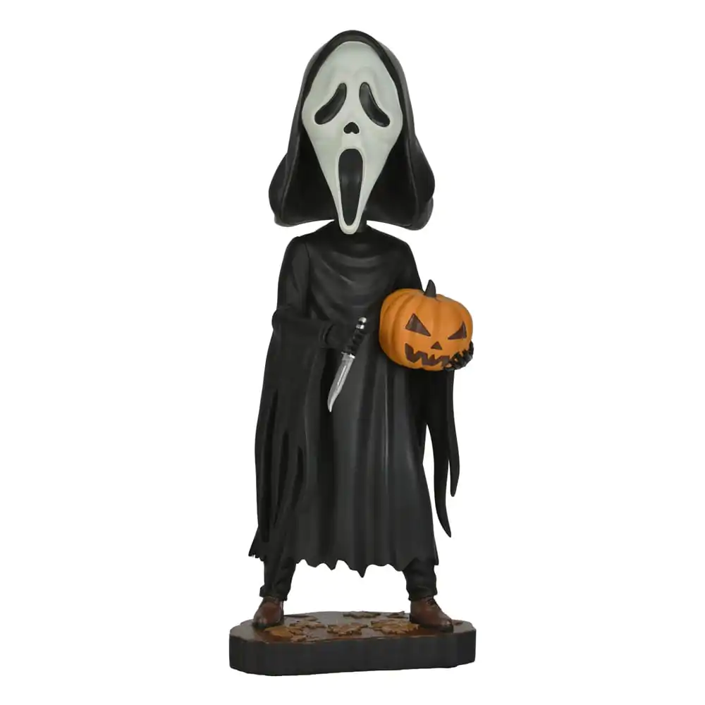 Scream Head Knocker figura s klimajućom glatkom Ghost Face s bundevom 20 cm fotografija proizvoda