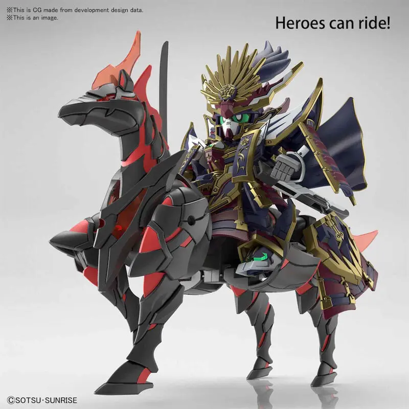 SD Gundam World Heroes War Horse Model Kit figura fotografija proizvoda