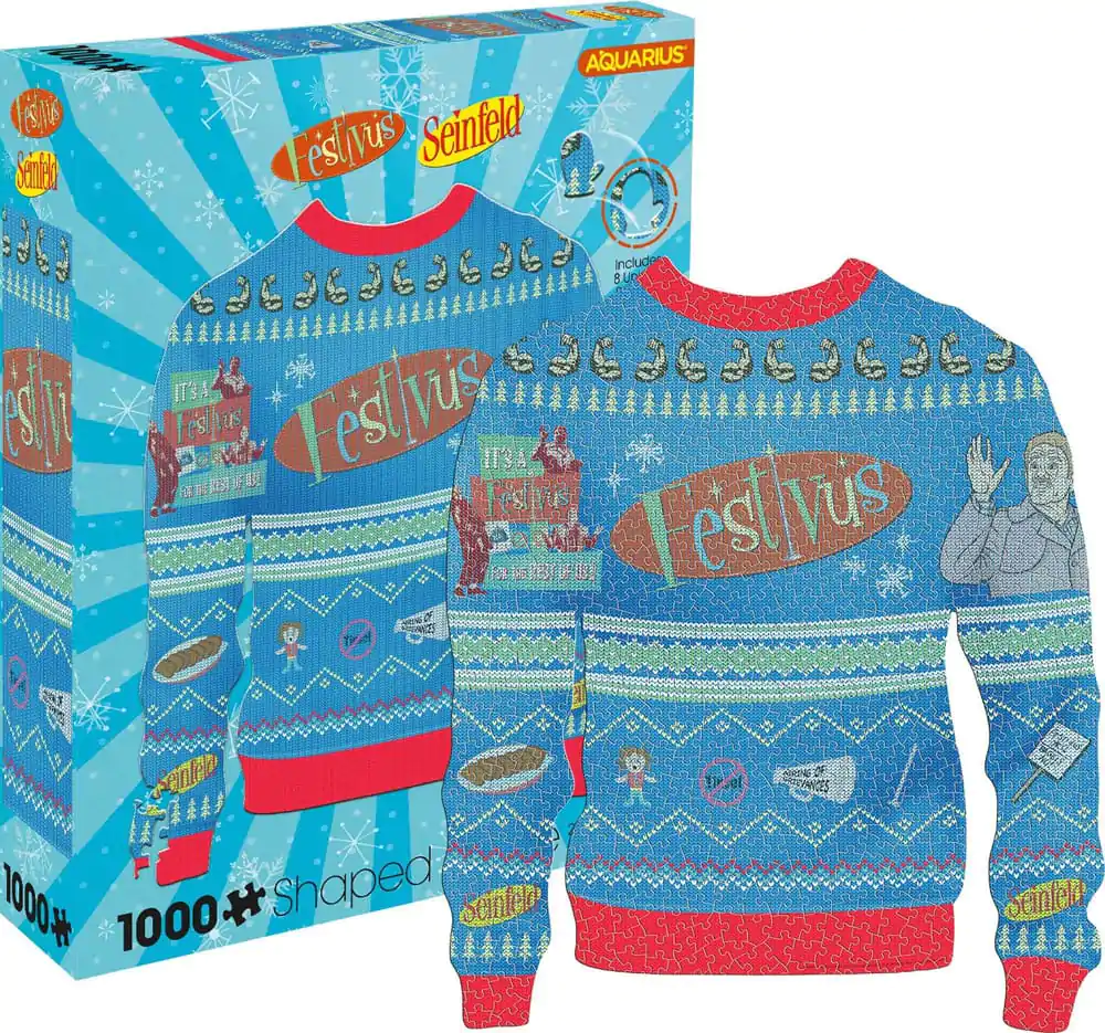 Seinfeld Festivus Ugly Christmas Sweater jigsaw puzzle (1000 komada) fotografija proizvoda