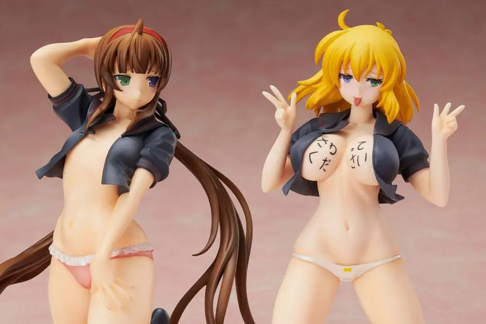 Senran Kagura NewWave Gburst PVC Kip 1/10 Ryobi x Ryona Bare Body Mornarska Uniforma Ver. 19 cm fotografija proizvoda