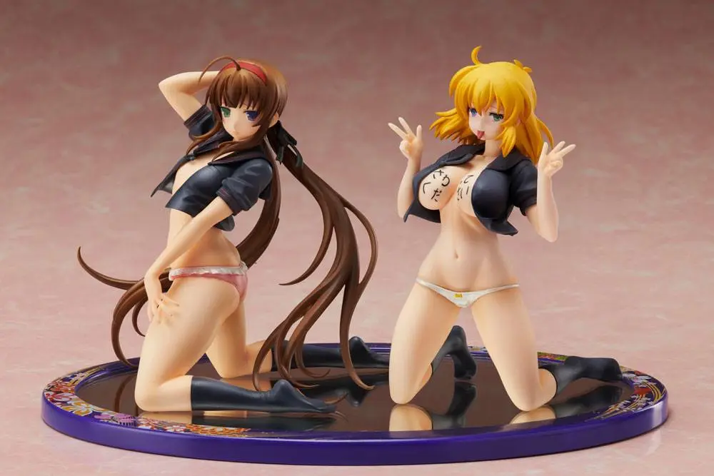 Senran Kagura NewWave Gburst PVC Kip 1/10 Ryobi x Ryona Bare Body Mornarska Uniforma Ver. 19 cm fotografija proizvoda