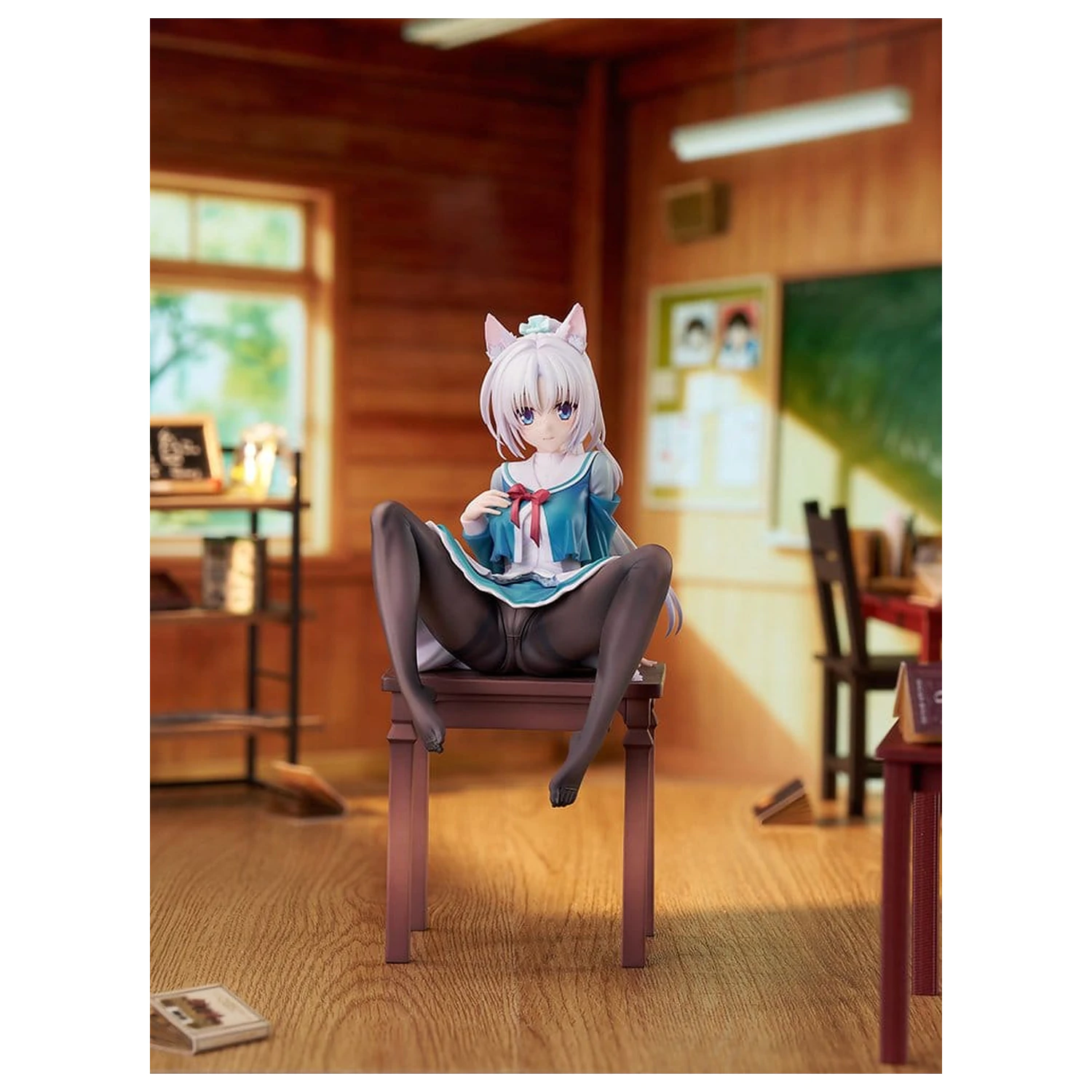 Senren*Banka PVC figura 1/7 Yoshino Asatake Animal Ears School Uniform Ver. 21 cm fotografija proizvoda
