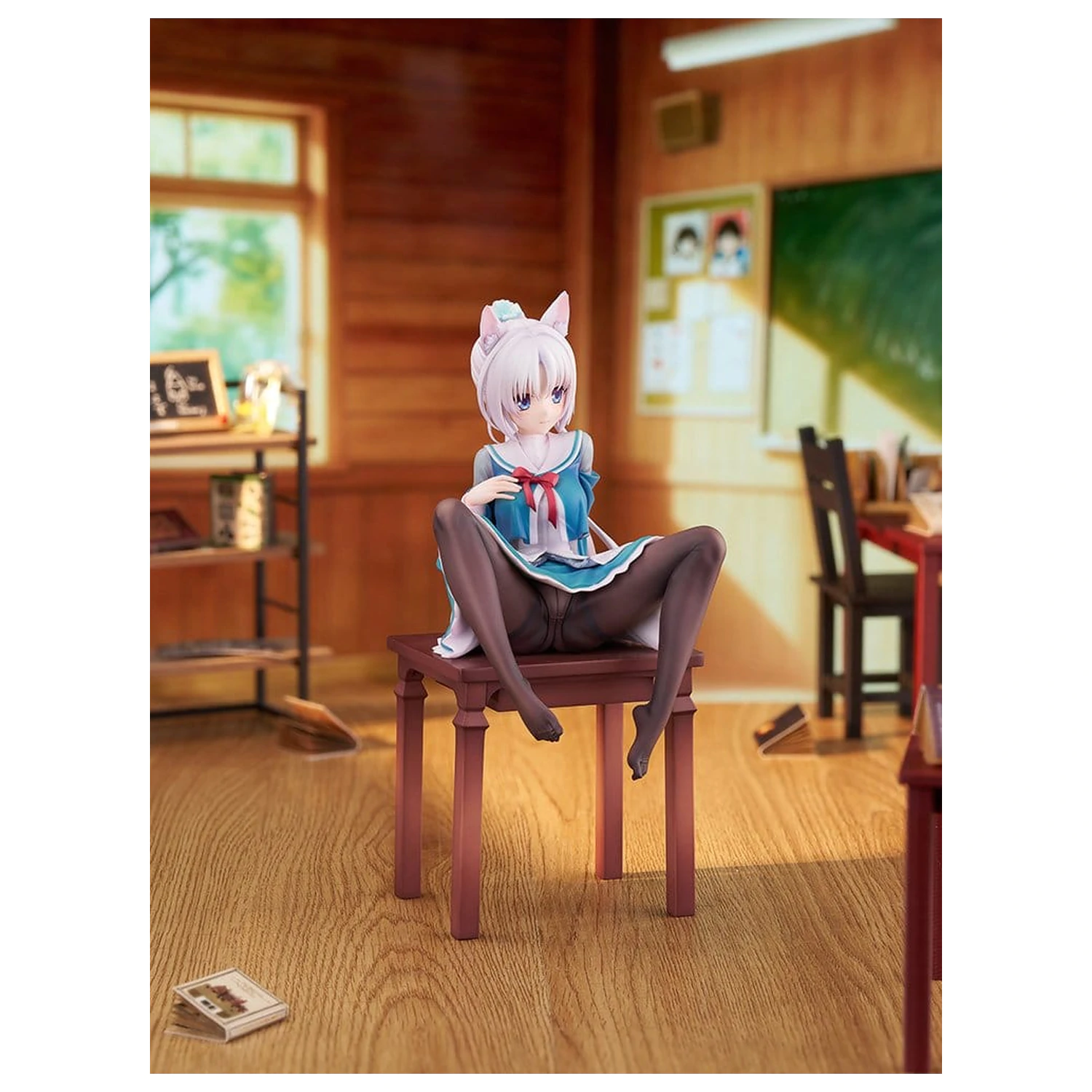Senren*Banka PVC figura 1/7 Yoshino Asatake Animal Ears School Uniform Ver. 21 cm fotografija proizvoda