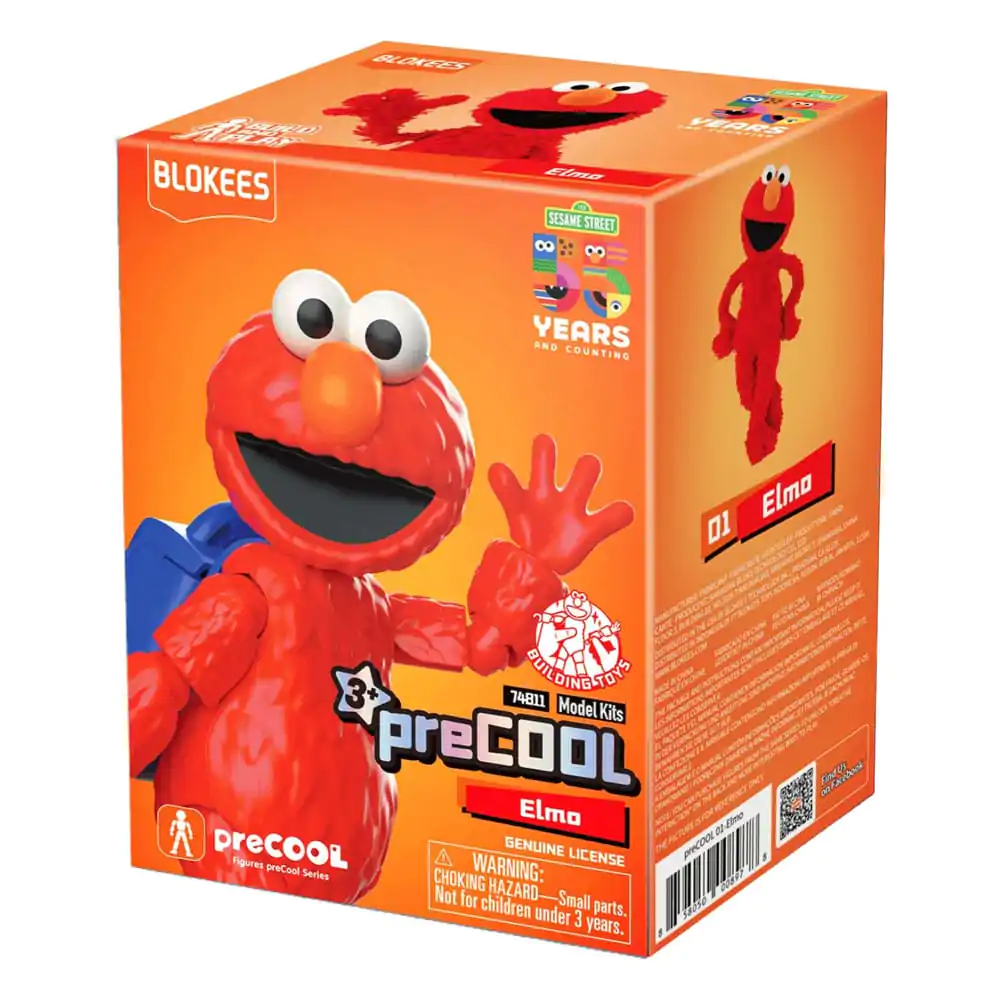 Sesame Street Blokees PreCool Series 1 plastični model komplet 01 Elmo 12 cm fotografija proizvoda