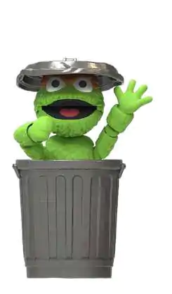 Sesame Street Blokees PreCool Series 2 Plastični model komplet 07 Oscar 11 cm fotografija proizvoda