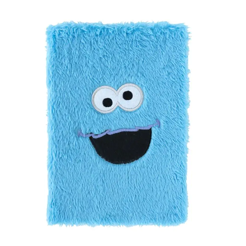 Sesame Street Cookie Monster A5 premium plišana bilježnica fotografija proizvoda