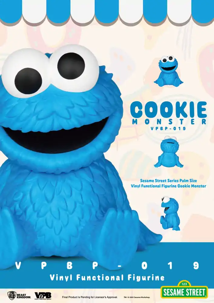 Sesame Street Piggy Vinyl banka Cookie Monster 12 cm fotografija proizvoda