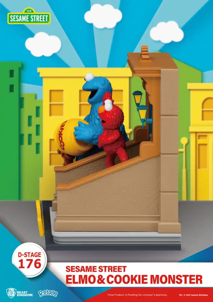 Sesame Street D-Stage PVC statua Elmo & Cookie Monster 11 cm fotografija proizvoda