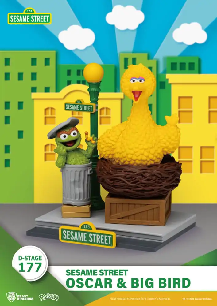 Sesame Street D-Stage PVC statua Oscar & Big Bird 12 cm fotografija proizvoda