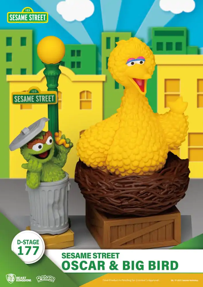 Sesame Street D-Stage PVC statua Oscar & Big Bird 12 cm fotografija proizvoda