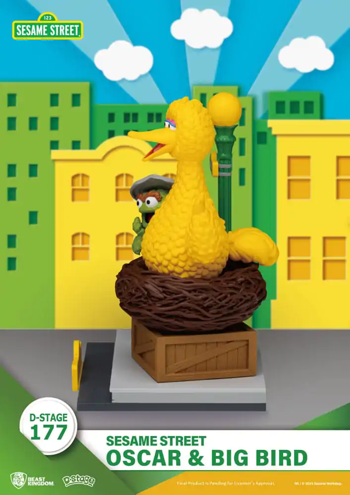 Sesame Street D-Stage PVC statua Oscar & Big Bird 12 cm fotografija proizvoda