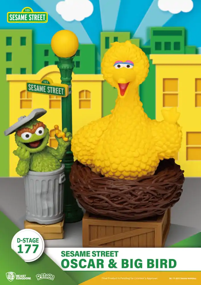 Sesame Street D-Stage PVC statua Oscar & Big Bird 12 cm fotografija proizvoda