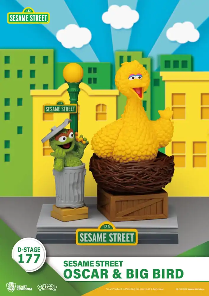 Sesame Street D-Stage PVC statua Oscar & Big Bird 12 cm fotografija proizvoda