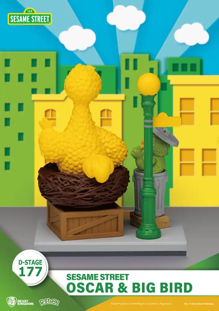 Sesame Street D-Stage PVC statua Oscar & Big Bird 12 cm fotografija proizvoda