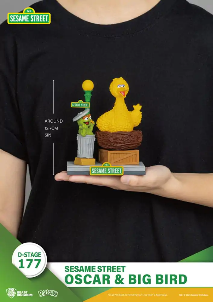 Sesame Street D-Stage PVC statua Oscar & Big Bird 12 cm fotografija proizvoda