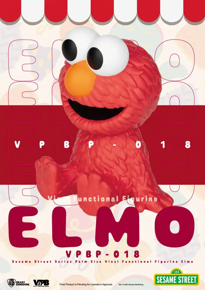 Sesame Street Elmo Piggy Vinilna Kasica 12 cm fotografija proizvoda