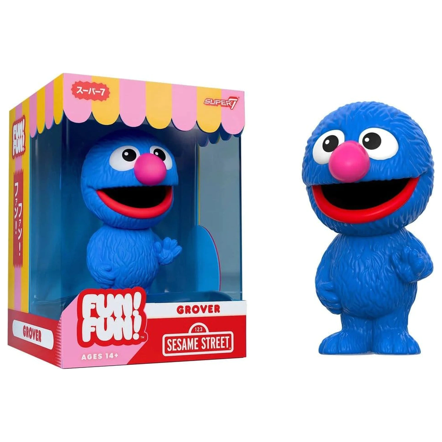 Sesame Street Fun! Fun! Soft Vinil Figurica Val 01 - Grover 18 cm fotografija proizvoda