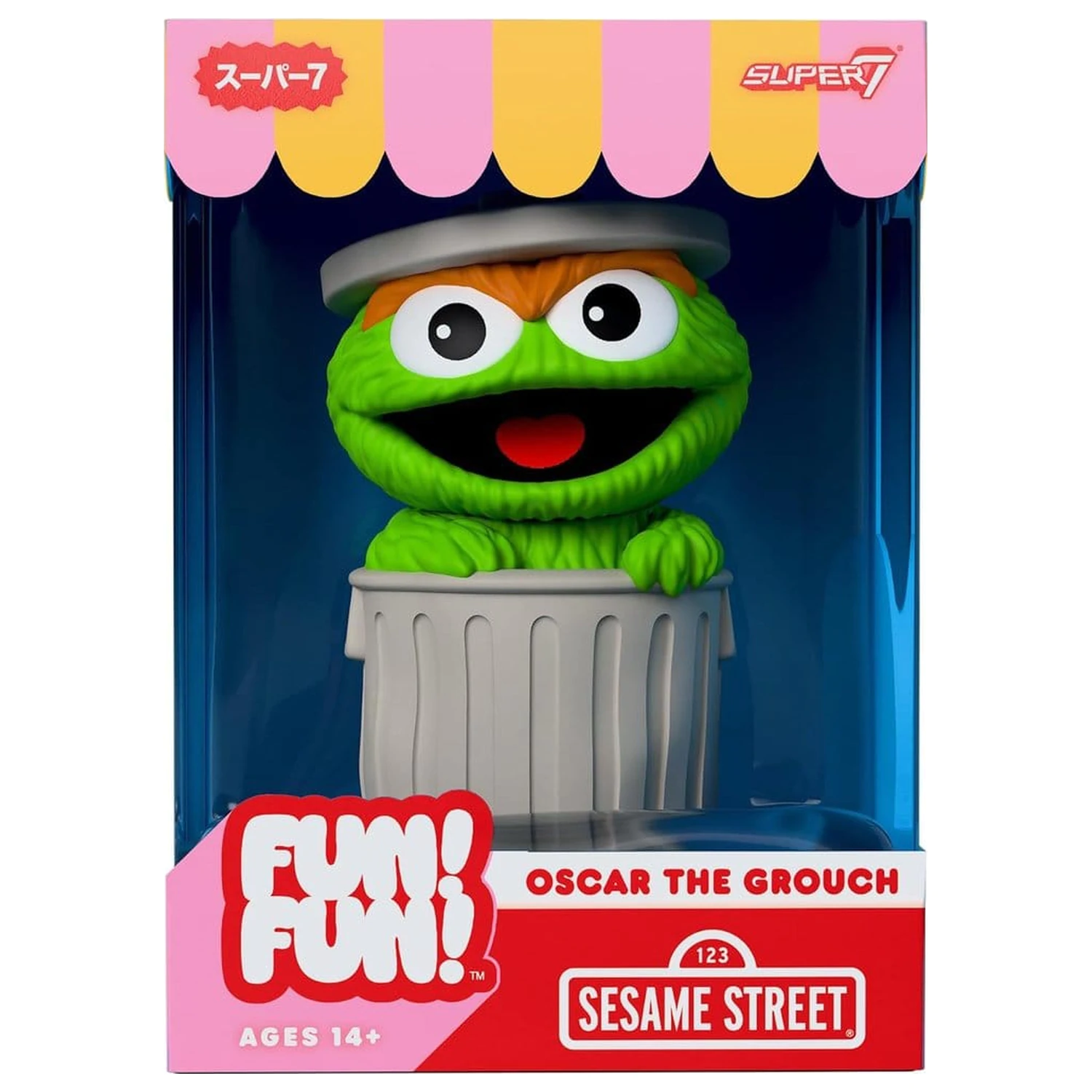 Sesame Street Fun! Fun! Meka vinilna figura Wave 01 - Oscar the Grouch 18 cm fotografija proizvoda