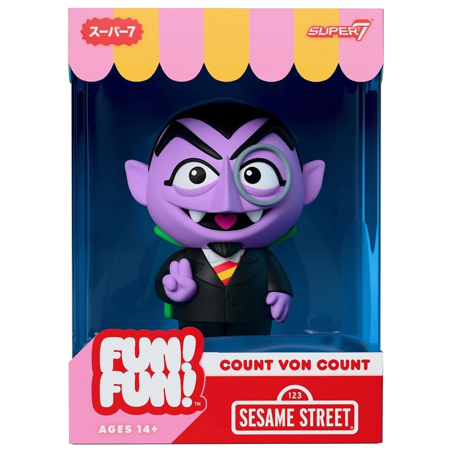 Sesame Street Fun! Fun! Val vinilnih figura 01 - Count von Count 18 cm fotografija proizvoda