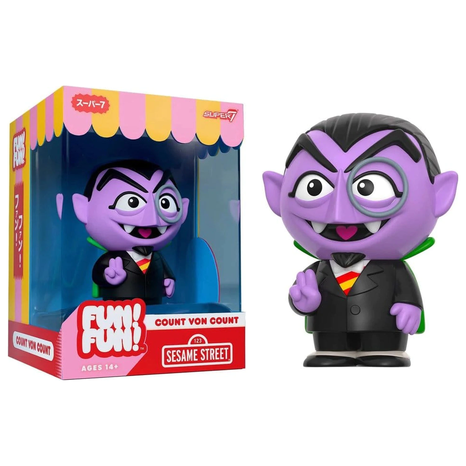 Sesame Street Fun! Fun! Val vinilnih figura 01 - Count von Count 18 cm fotografija proizvoda