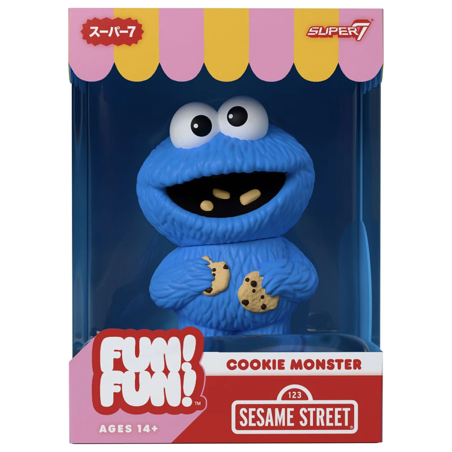 Sesame Street FUN! FUN! vinilna figura val 02 Cookie Monster 13 cm fotografija proizvoda
