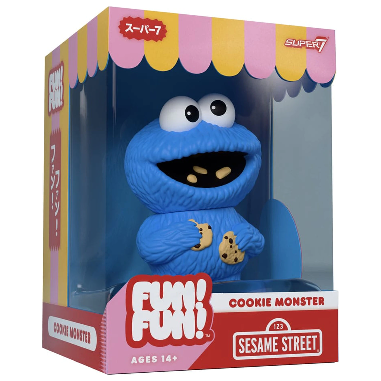 Sesame Street FUN! FUN! vinilna figura val 02 Cookie Monster 13 cm fotografija proizvoda