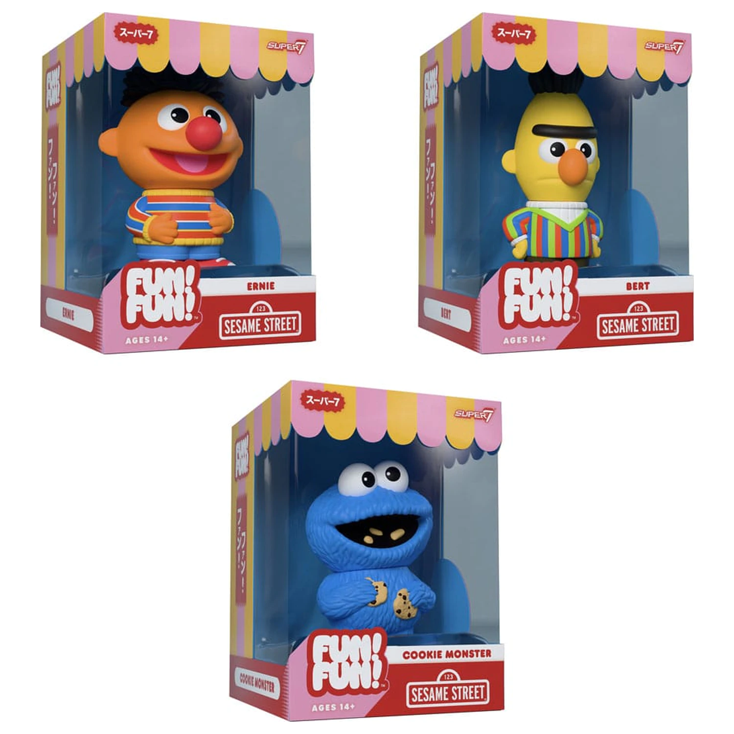 Sesame Street FUN! FUN! vinilna figura vala 02 Ernie 13 cm fotografija proizvoda