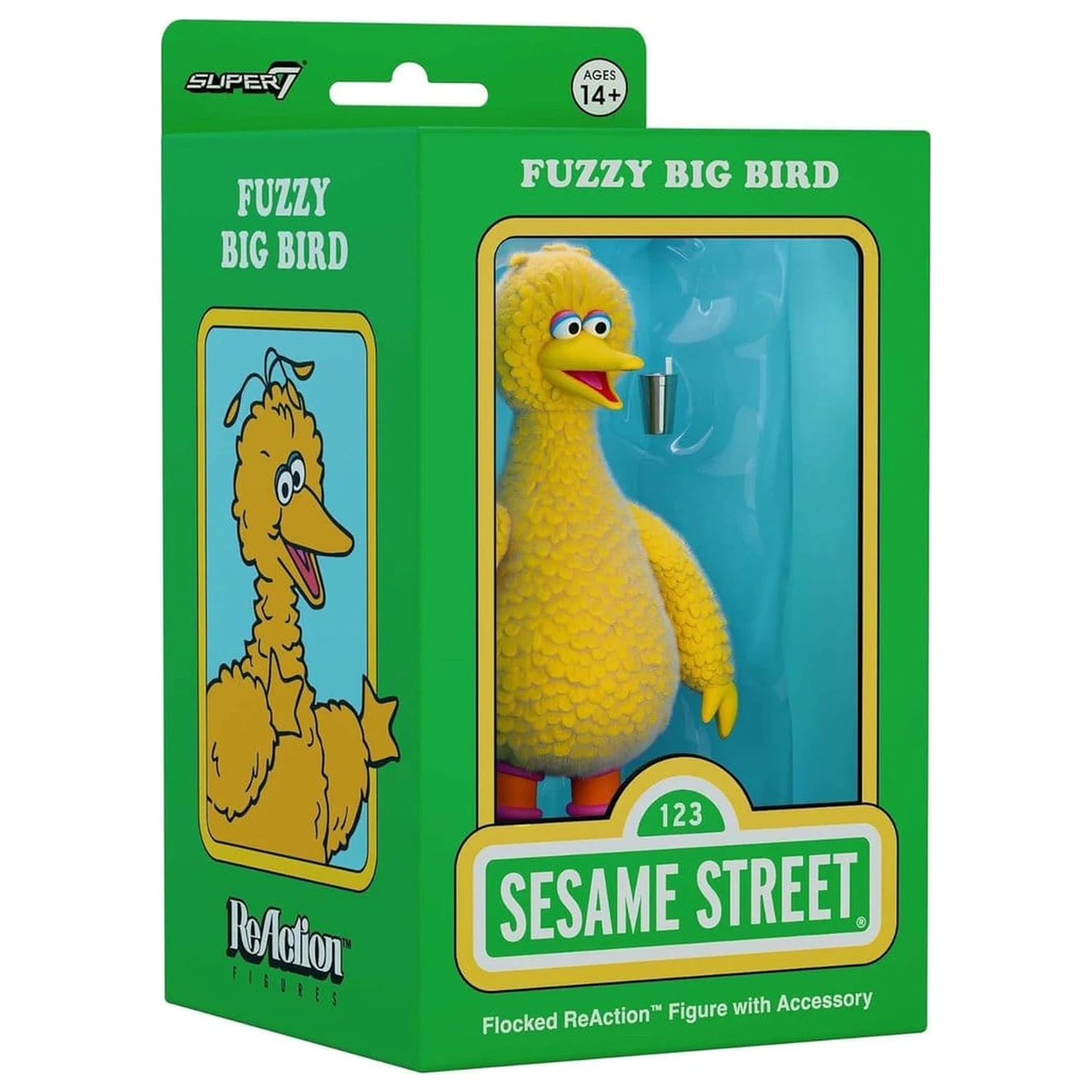 Sesame Street ReAction figura (akcijska) Big Bird (flocked) fotografija proizvoda