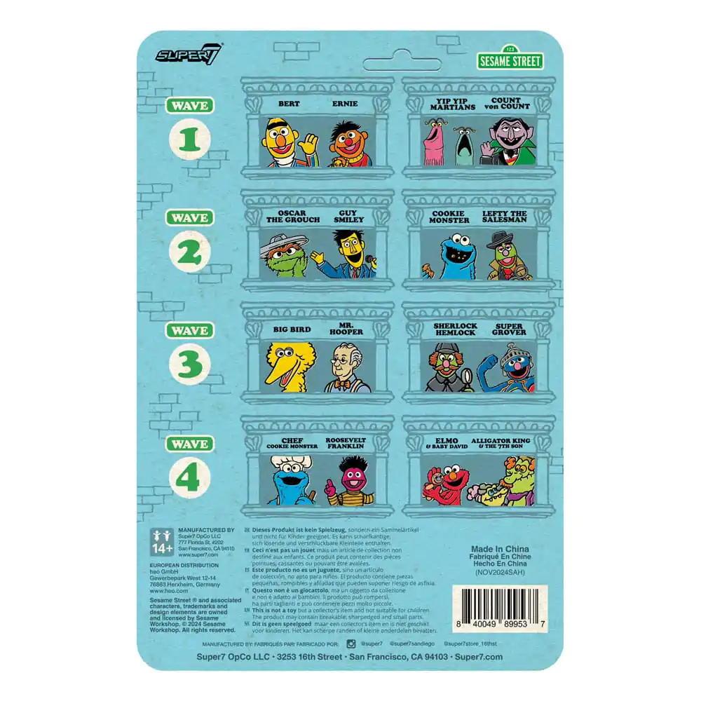 Sesame Street ReAction akcijska figura Wave 04 Roosevelt Franklin 10 cm fotografija proizvoda
