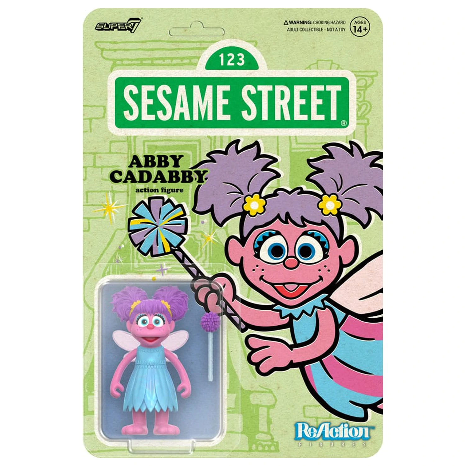 Sesame Street ReAction akcijska figura val 05 Abby Cadabby 10 cm fotografija proizvoda