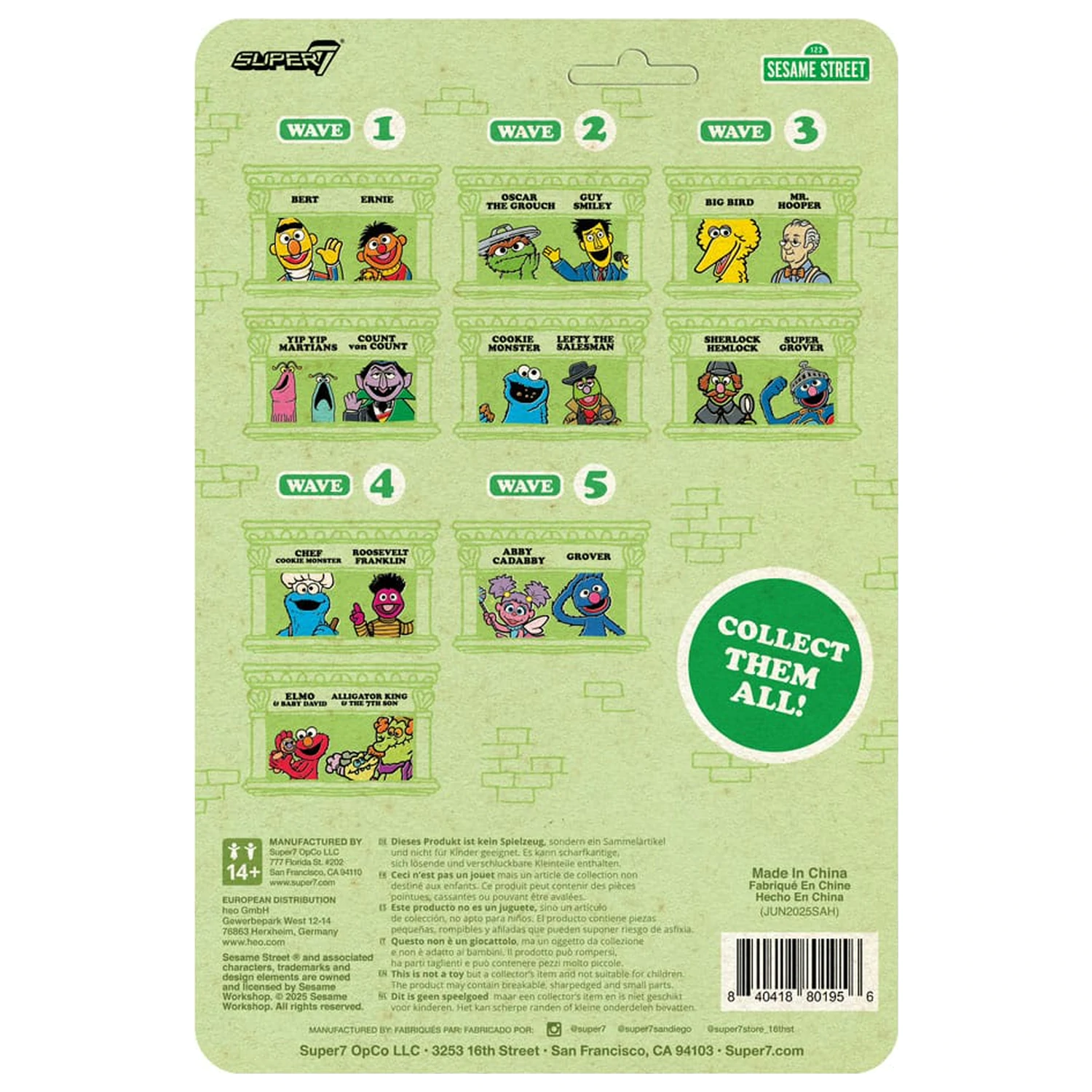 Sesame Street ReAction akcijska figura val 05 Abby Cadabby 10 cm fotografija proizvoda