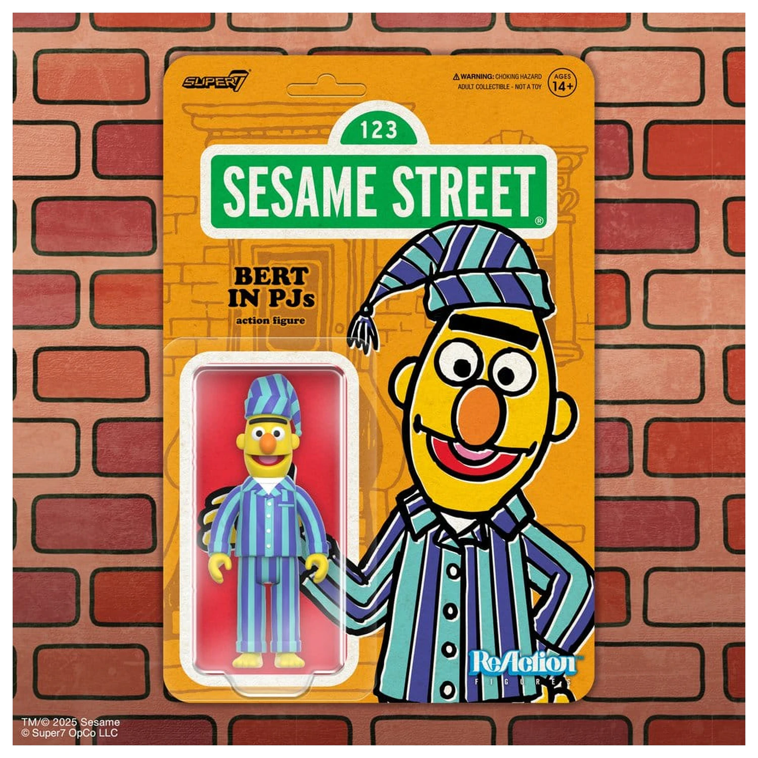 Sesame Street ReAction figura (akcijska figura) val 06 Bert (PJ) 10 cm fotografija proizvoda